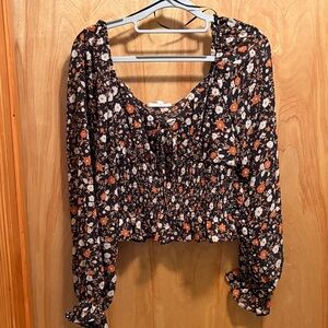 Floral Smocked Women's Top